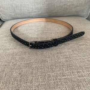 J crew Suede Belt with Silver Studs  Sz S